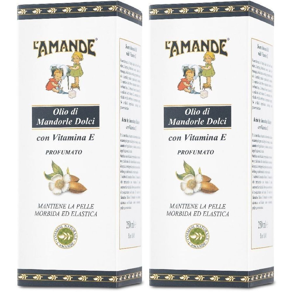 L'AMANDE® Olio di Mandorle Dolci Set da 2