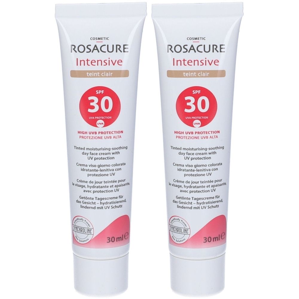 Rosacure Intensive Teint Clair Spf30 High Uvb Protection 30 Ml Set da 2