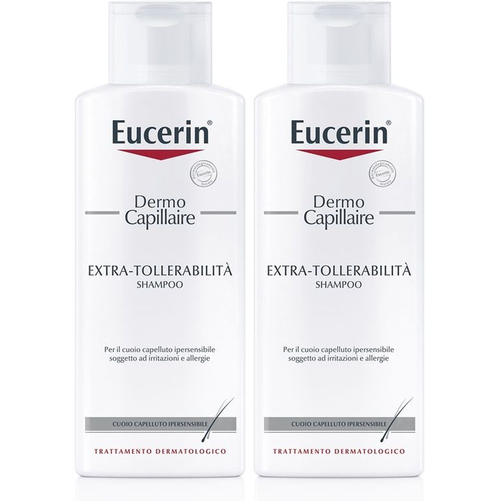 Eucerin Dermo Capillaire Shampoo Extratollerabilità 250 ml Set da 2