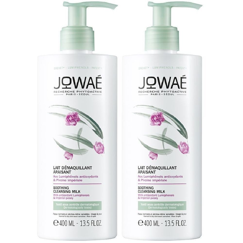 JOWAE Latte Struccante Lenitivo Viso e Occhi Set da 2