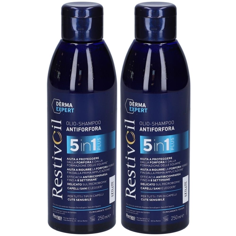 Restivoil Derma Expert Shampoo Antiforfora Set da 2