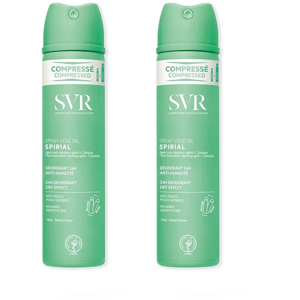 SVR Spirial Spray Végétal Deodorante Spray Set da 2