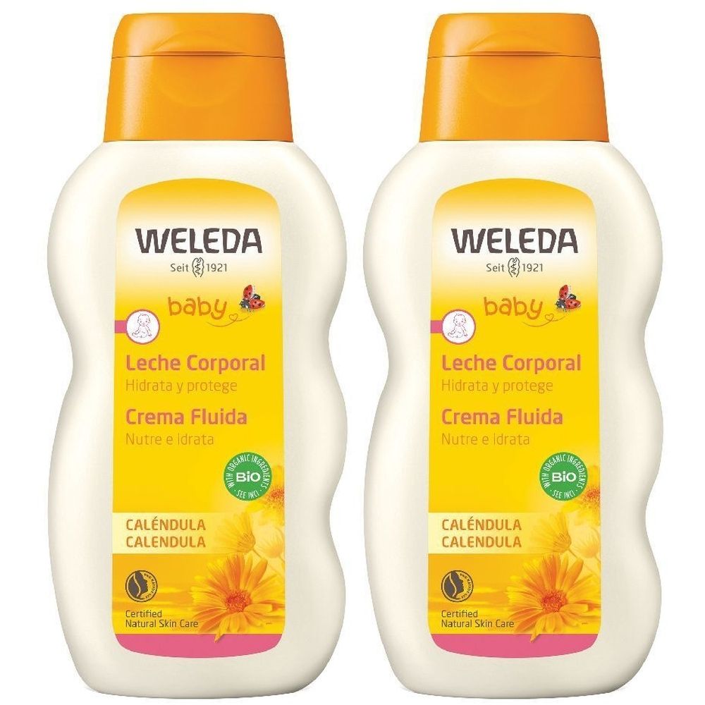 WELEDA Baby Crema Fluida Calendula Set da 2