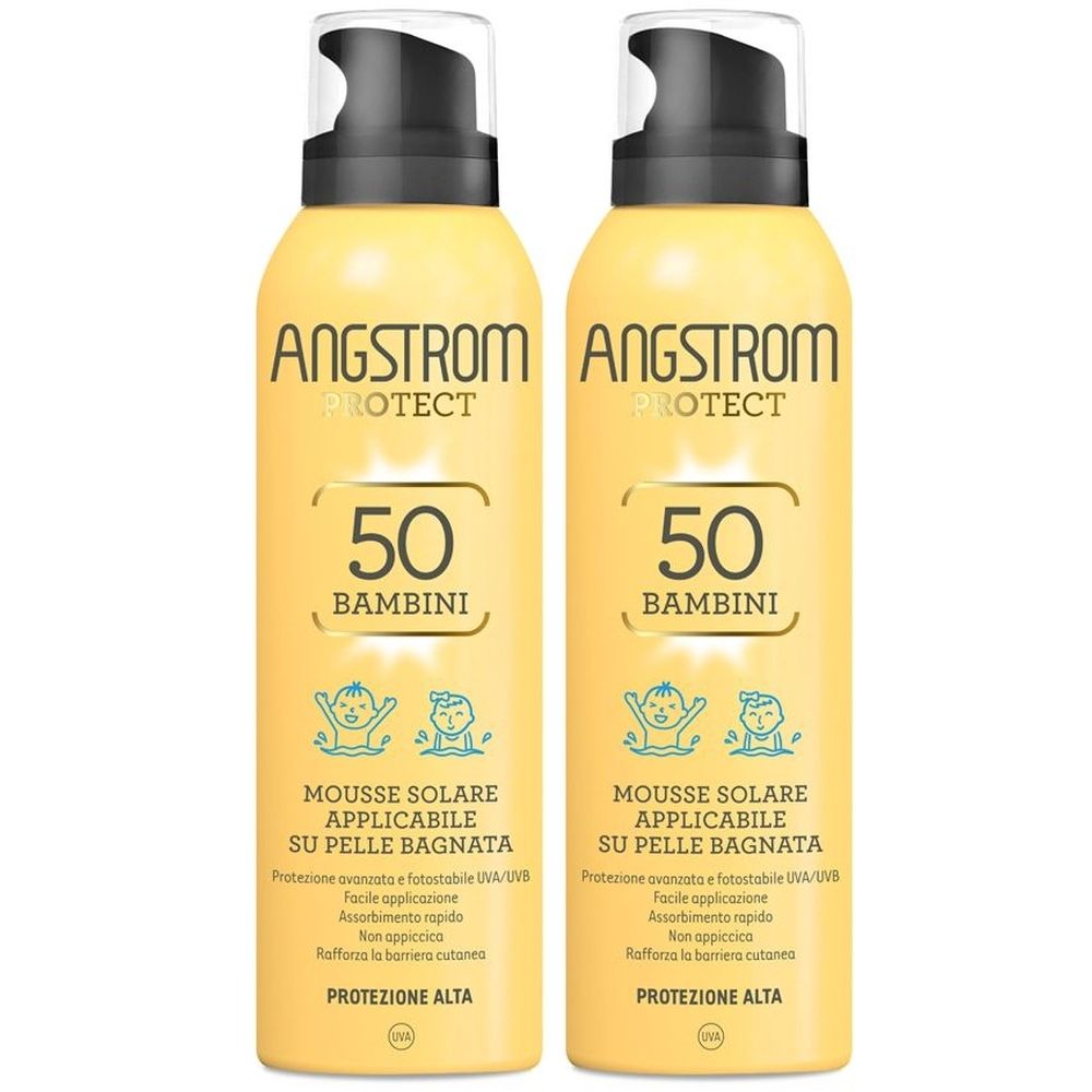 Angstrom Kids Mousse Spf50 Set da 2