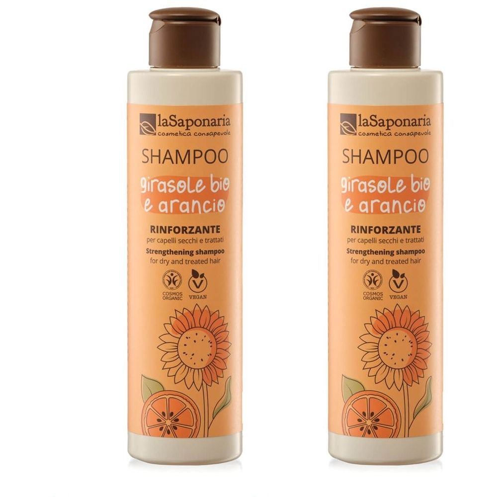 La Saponaria Shampoo BIO Rinforzante al Girasole Set da 2