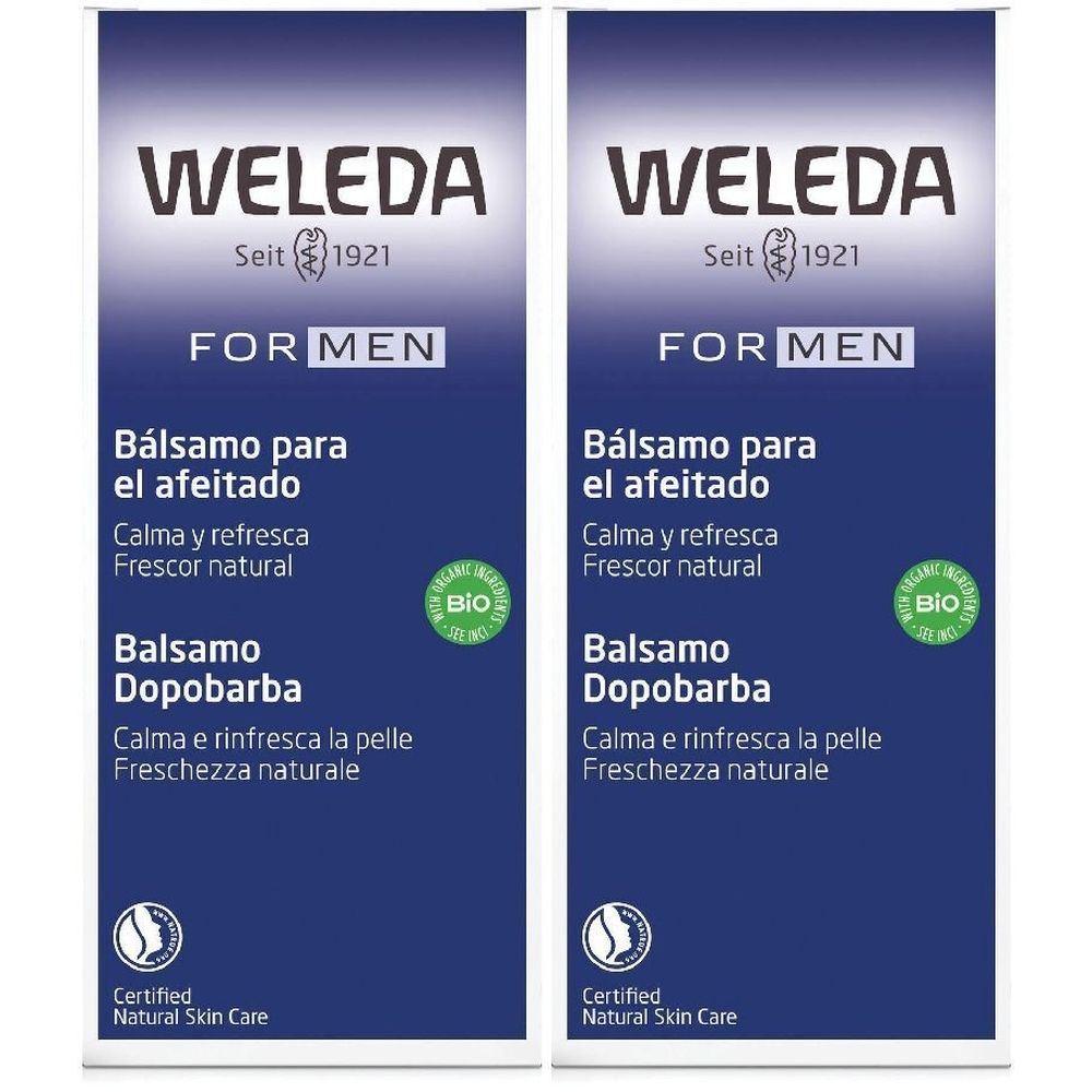 WELEDA Balsamo Dopobarba For Men Set da 2