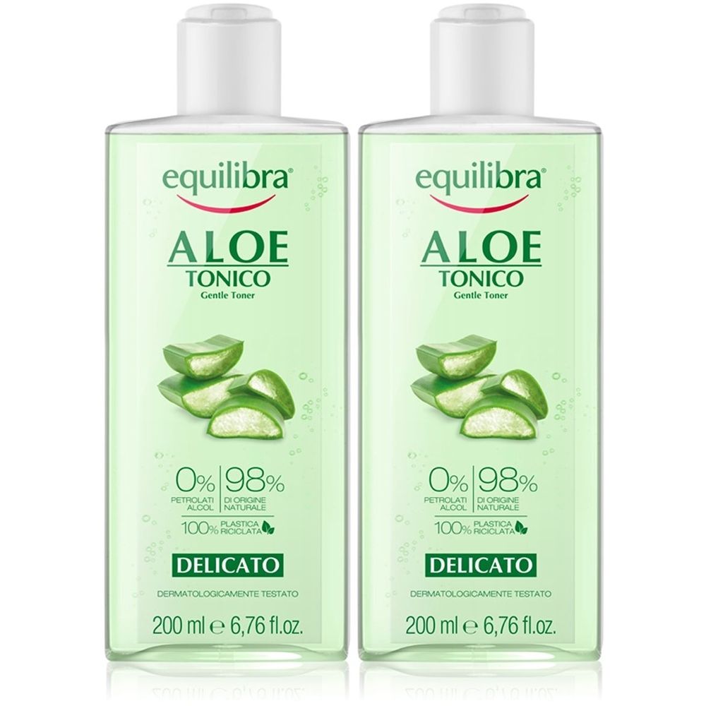 Equilibra® ALOE Tonico Gentle Toner Set da 2