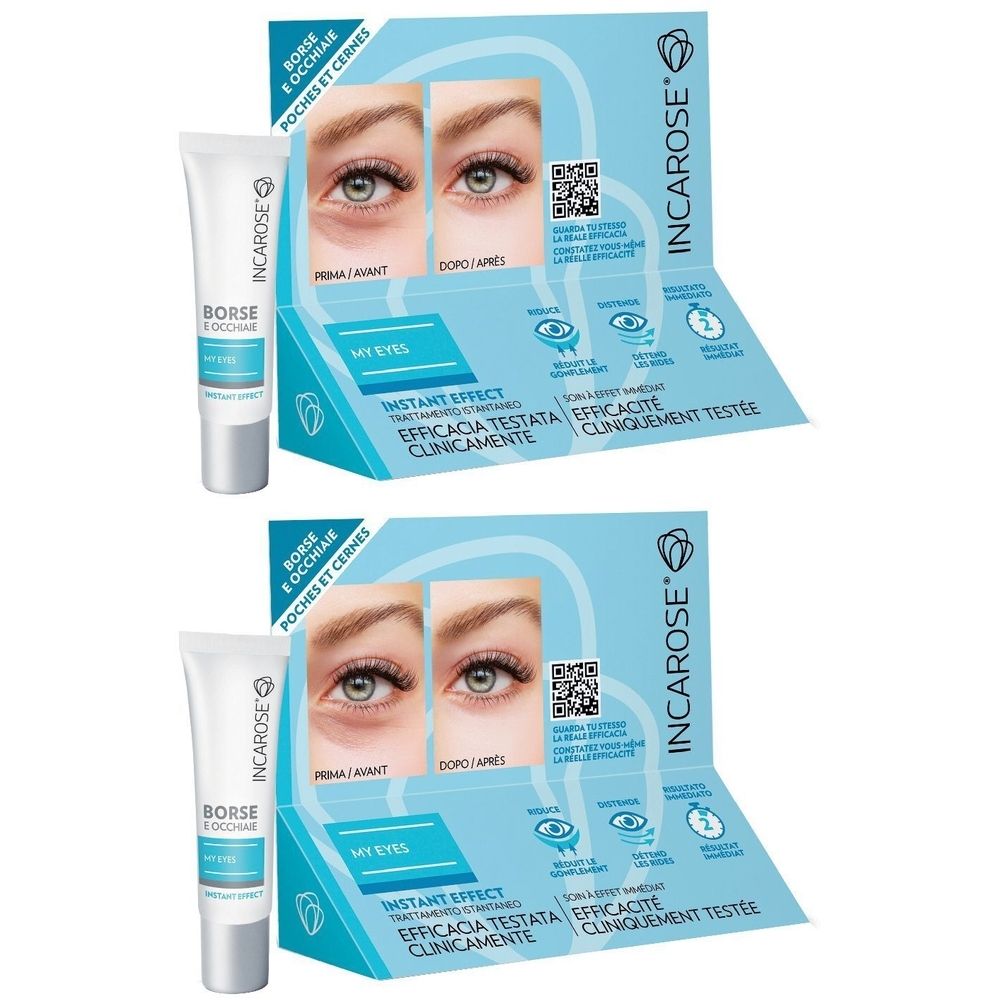 INCAROSE My Eyes Instant Effect Borse e Occhiaie Set da 2