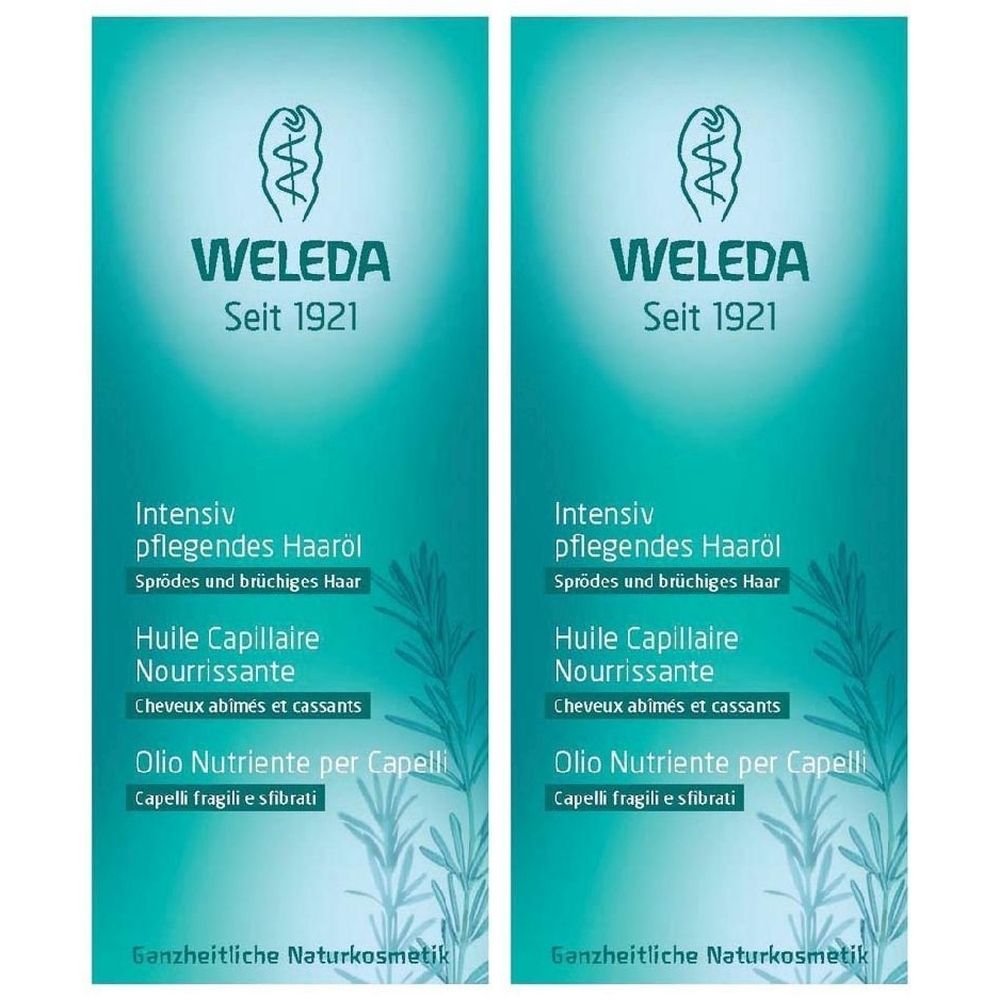 WELEDA Olio Nutriente Capelli Set da 2