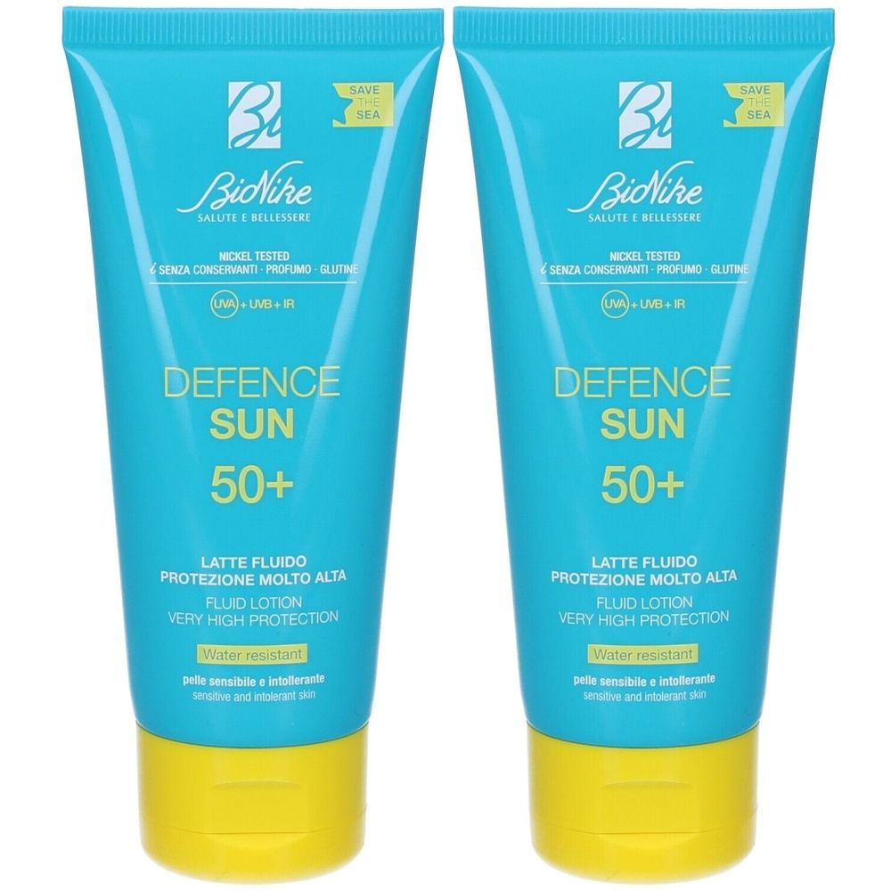 BioNike Defence Sun Latte Fluido Protezione Molto Alta SPF50+ Set da 2