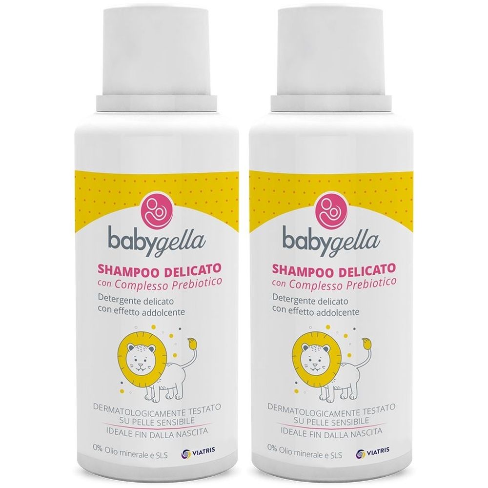 Babygella Shampoo Delicato con Complesso Prebiotico Flacone Set da 2
