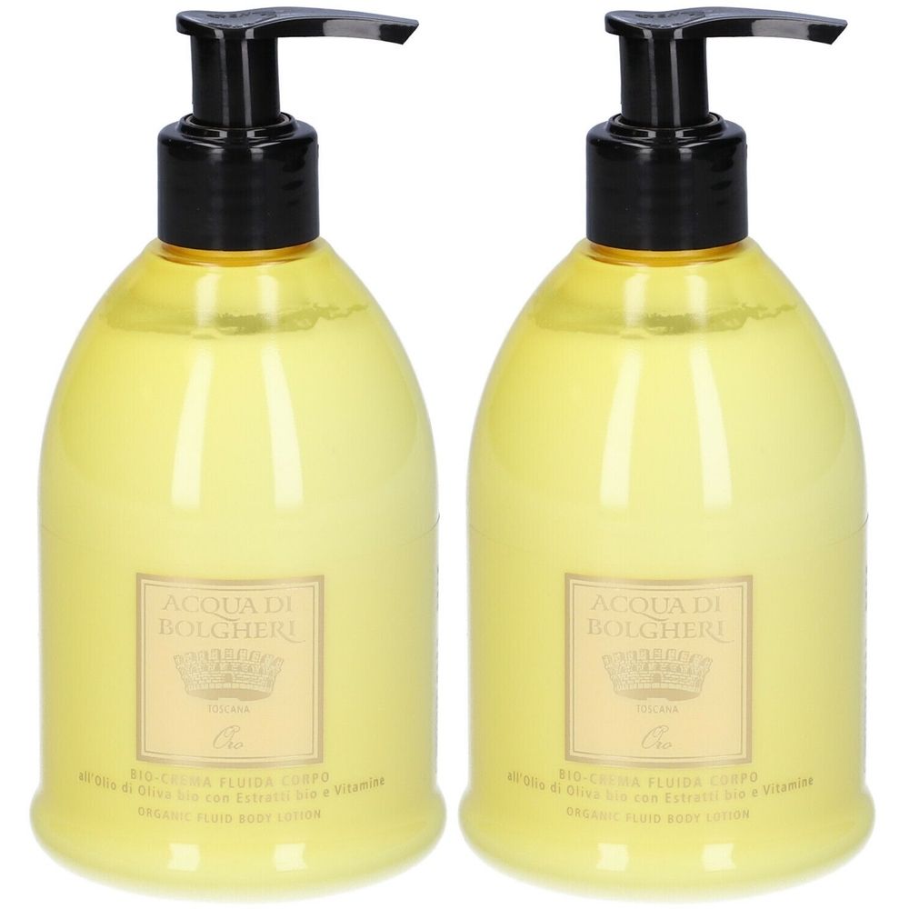 ACQUA DI BOLGHERI Bio-crema Fluida Corpo Oro Set da 2