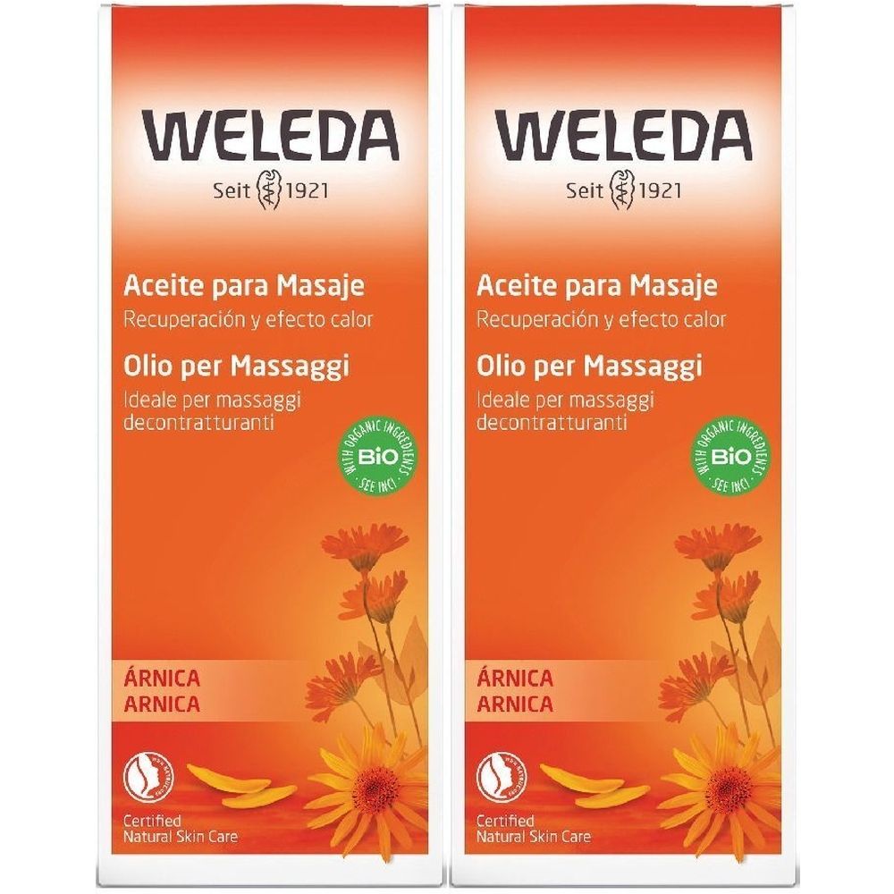 WELEDA Olio per Massaggi Arnica Set da 2