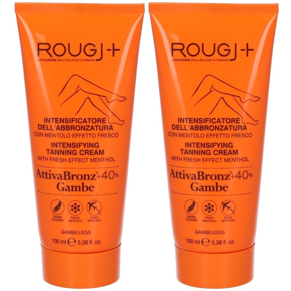 ROUGJ+ AttivaBronz +40% Gambe Crema Set da 2
