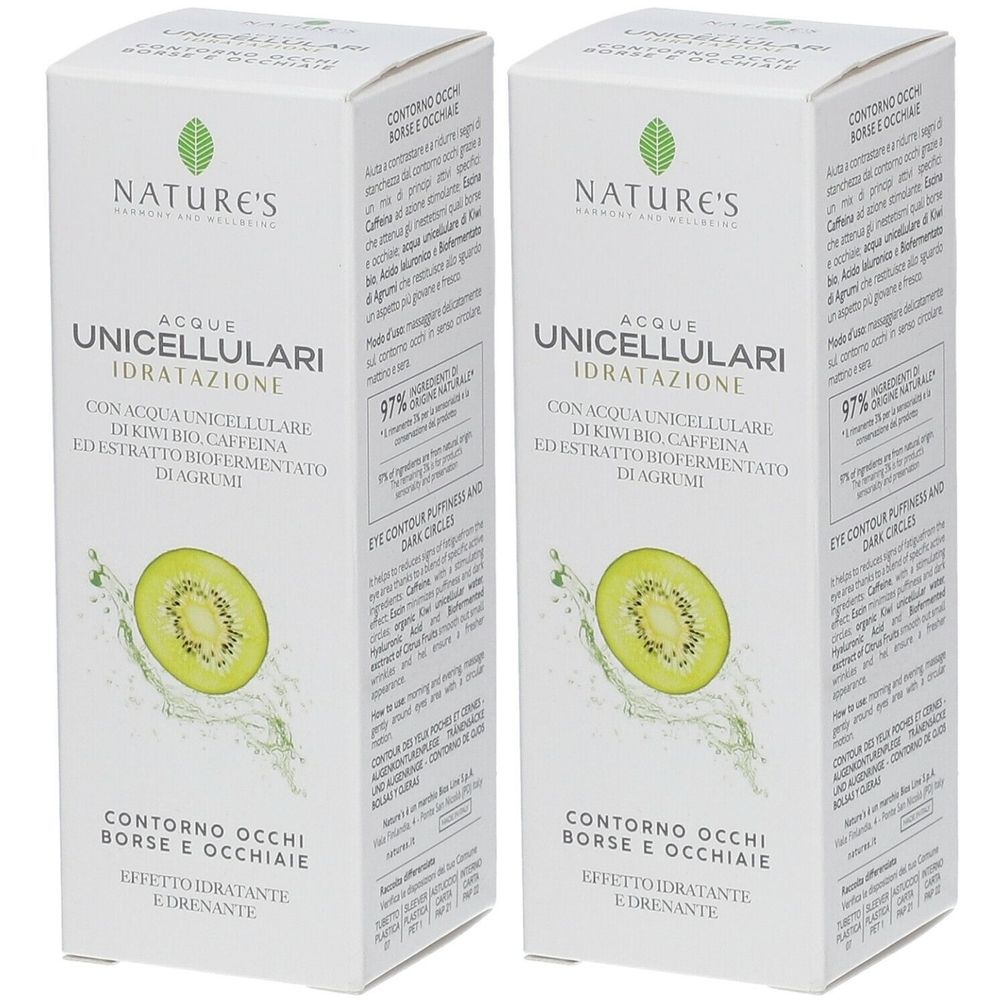 NATURE'S Acque Unicellulari Idratazione Contorno Occhi Borse e Occhiaie Set da 2
