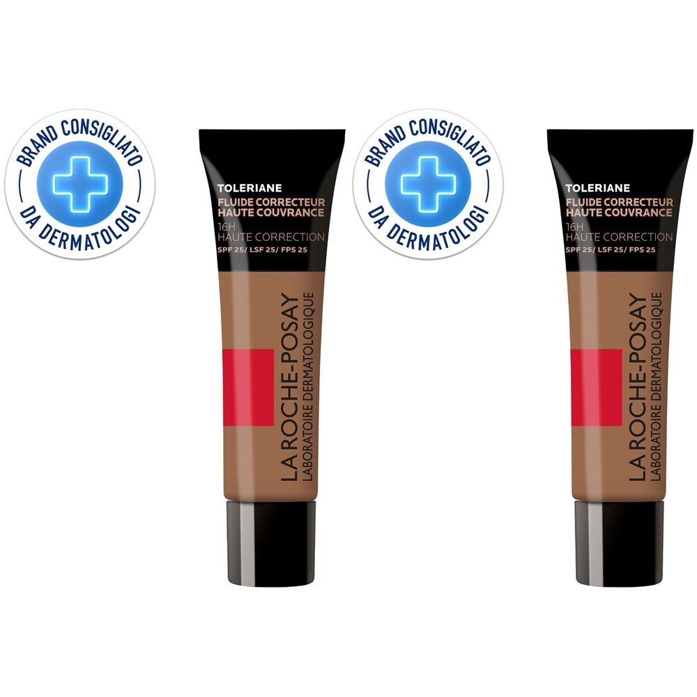 La Roche-Posay Toleriane Fondotinta Fluido 16 30 ml Set da 2