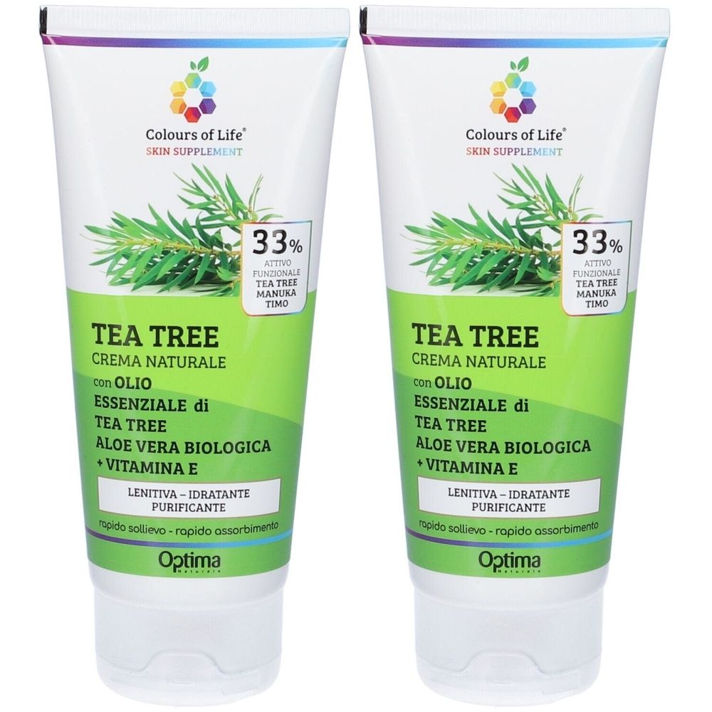 Colours of Life® Tea Tree Crema Naturale Set da 2