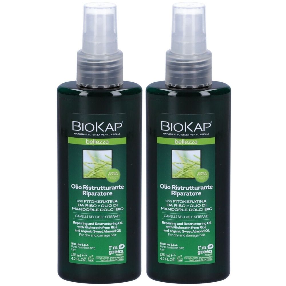 BIOS LINE BioKap® Olio ristrutturante riparatore Set da 2