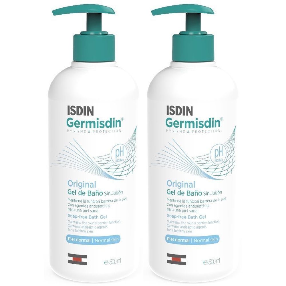ISDIN Germisdin® Gel Detergente Senza Sapone Set da 2