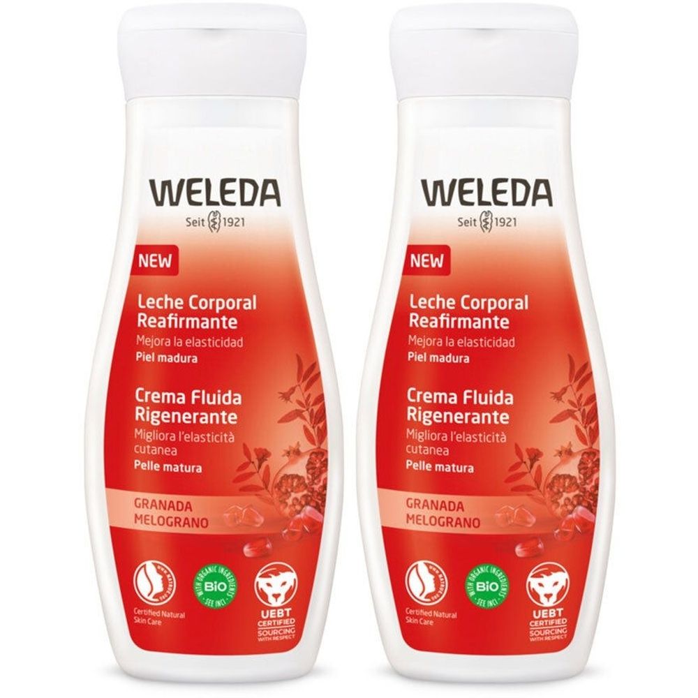 WELEDA Crema Fluida Rigenerante Melograno Set da 2