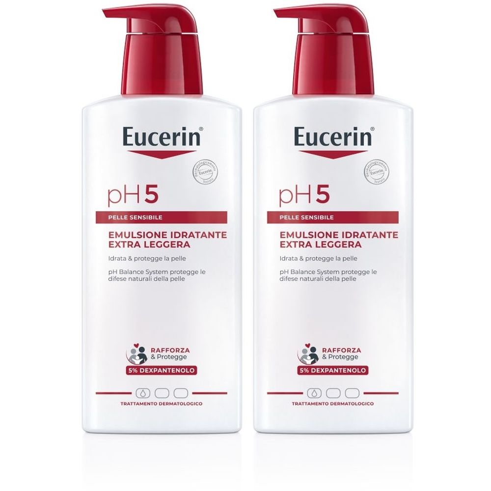 Eucerin Ph 5 Emulsione Idratante Extra Leggera Set da 2
