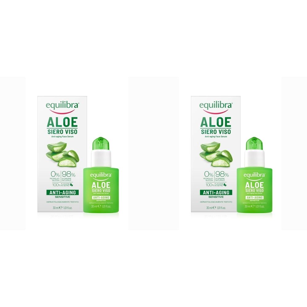 Equilibra® ALOE Siero Viso Anti-Aging Set da 2