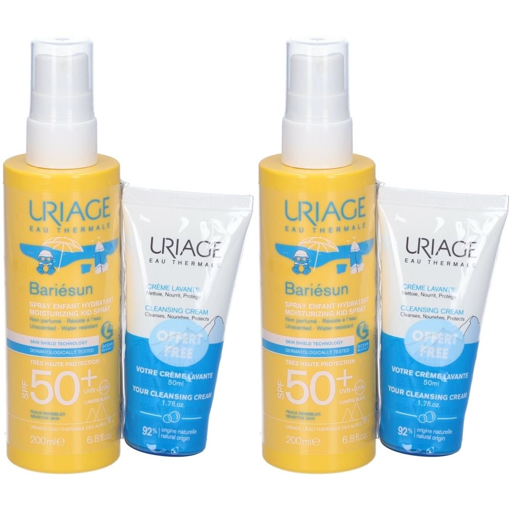 Uriage Promo Bariesun Spray Bambini Spf 50+ + Crema Lavante Set da 2