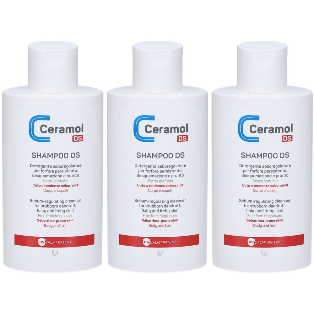 Ceramol Shampoo DS Set da 3