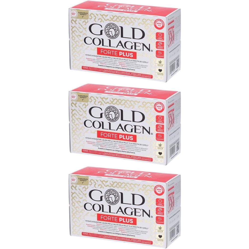 Gold Collagen Forte Plus Flaconcini Bevibili Set da 3