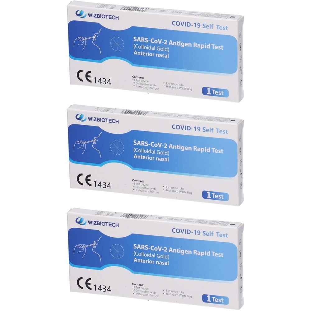 Wizbiotech Test Antigenico Rapido Covid-19 Set da 3