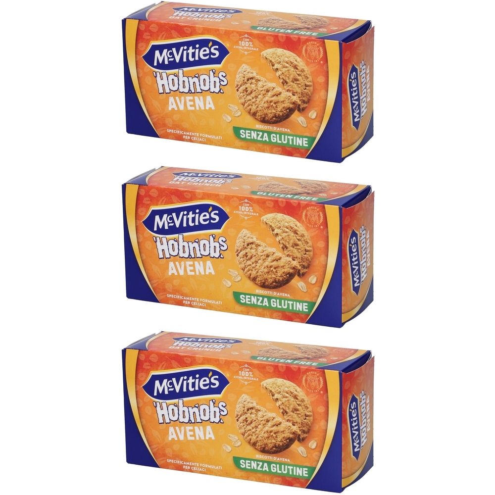 Mc Vitie'S Biscotti all´Avena Senza Glutine Set da 3