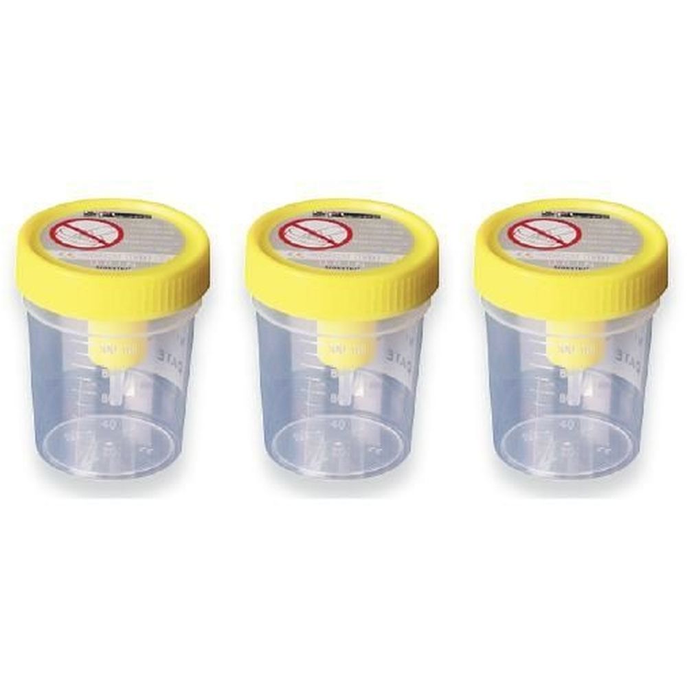 Contenitore Urina Sterile Medipresteril Con Sistema Transfert Per Provette Sottovuoto Set da 3