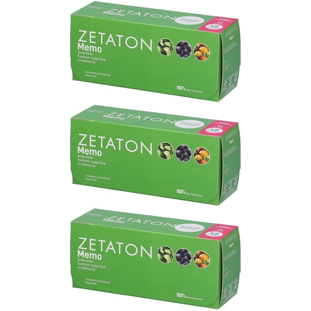 Zetaton Memo Integratore Alimentare Set da 3