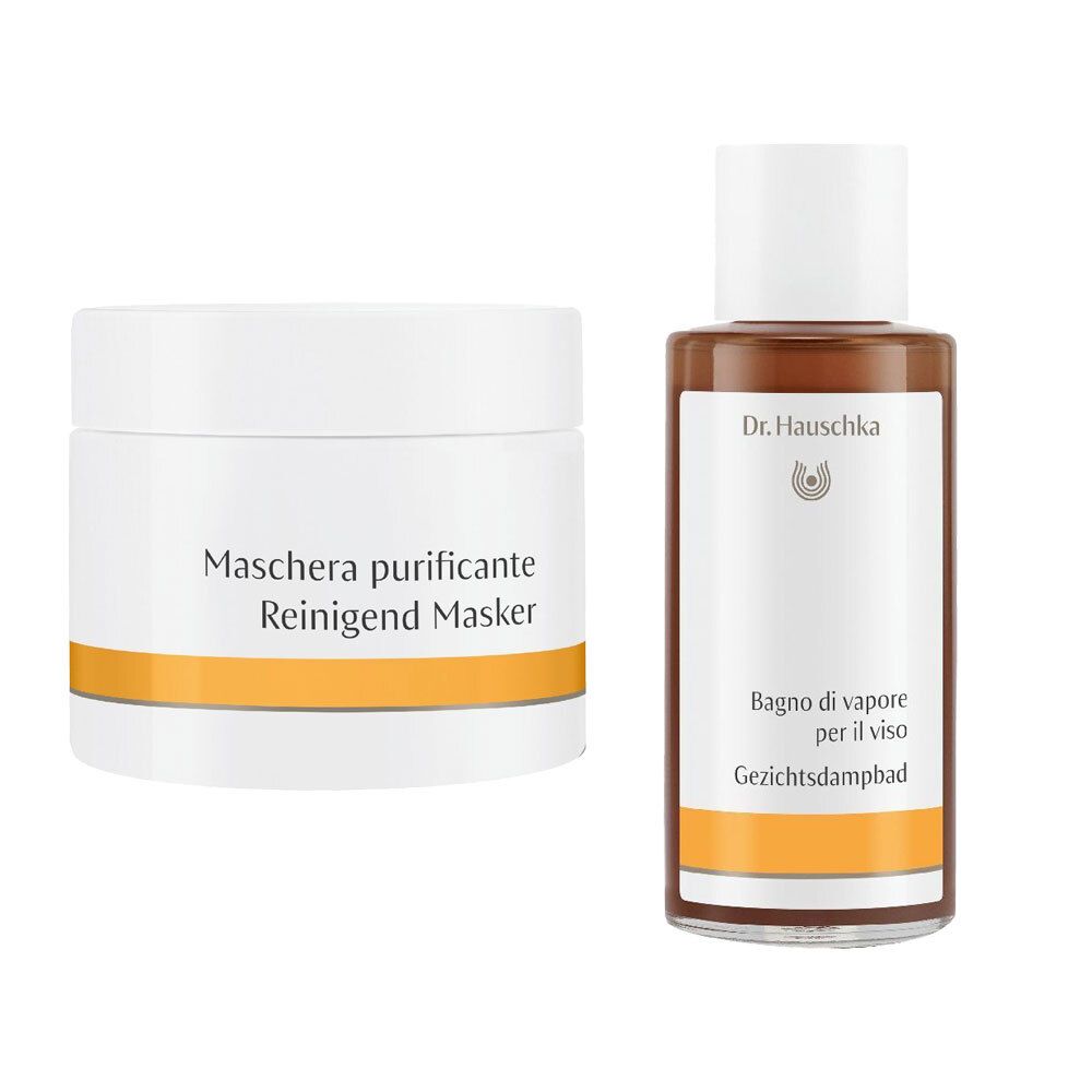 Dr. Hauschka Bagno di Vapore per il Viso + Maschera Purificante