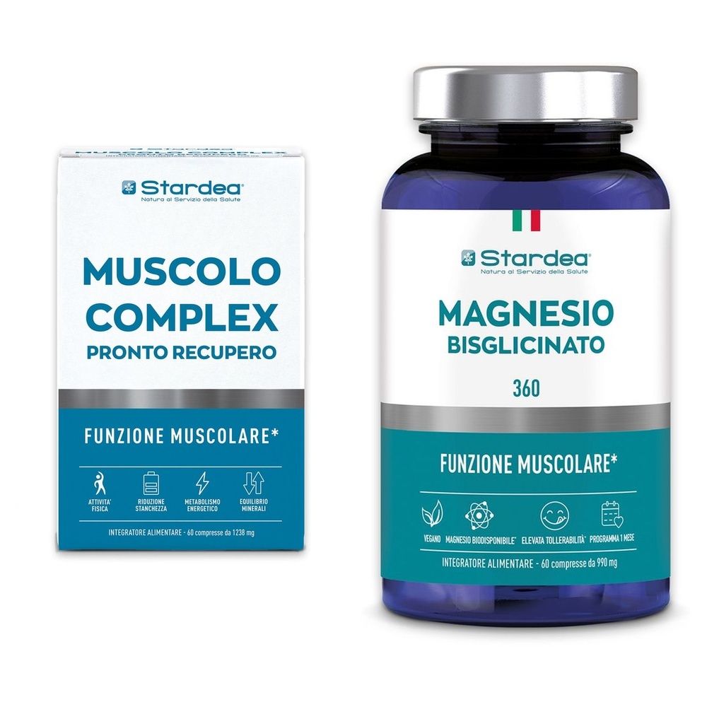 Stardea Muscolo Complex Pronto Recupero Compresse + Stardea Magnesio Bisglicinato 360