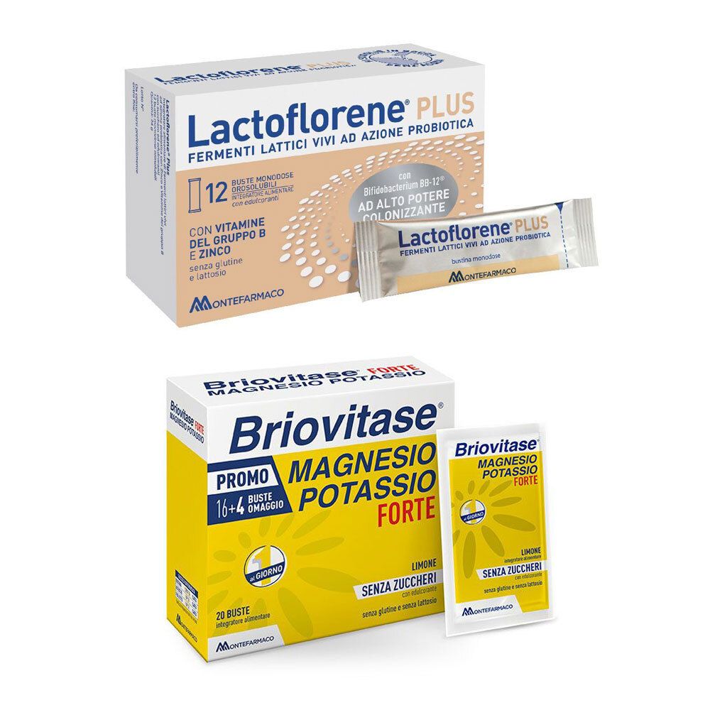Lactoflorene® PLUS + Briovitase® Forte Magnesio e Potassio