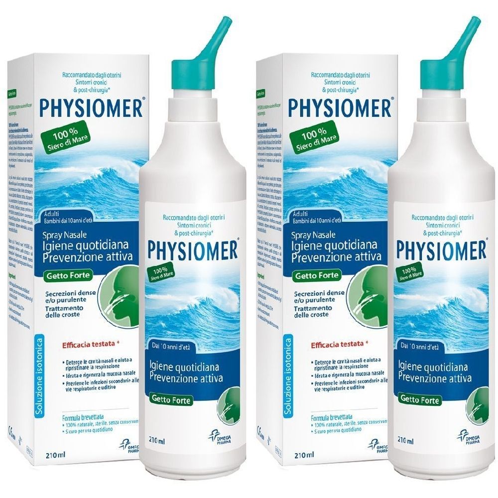 Physiomer® Spray Nasale Adulti Getto Forte Set da 2