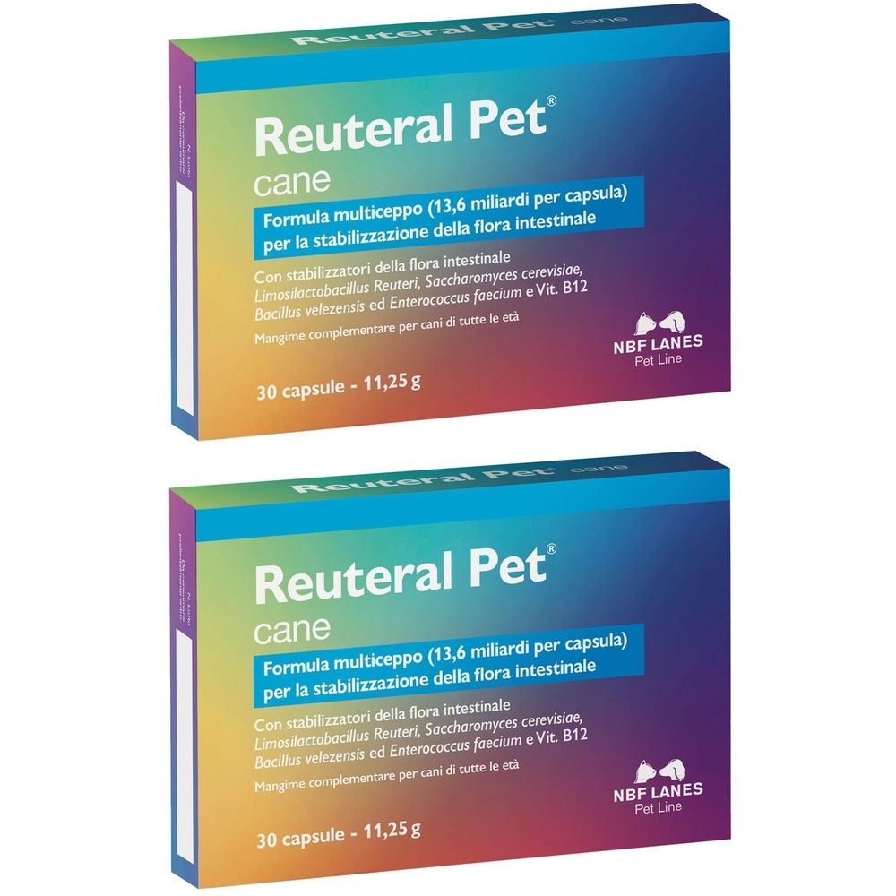 Reuteral Pet Cane 30 Capsule Set da 2