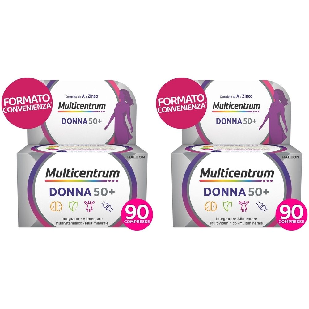 Multicentrum Donna 50+ Integratore Multivitaminico per Donne 50+ Set da 2