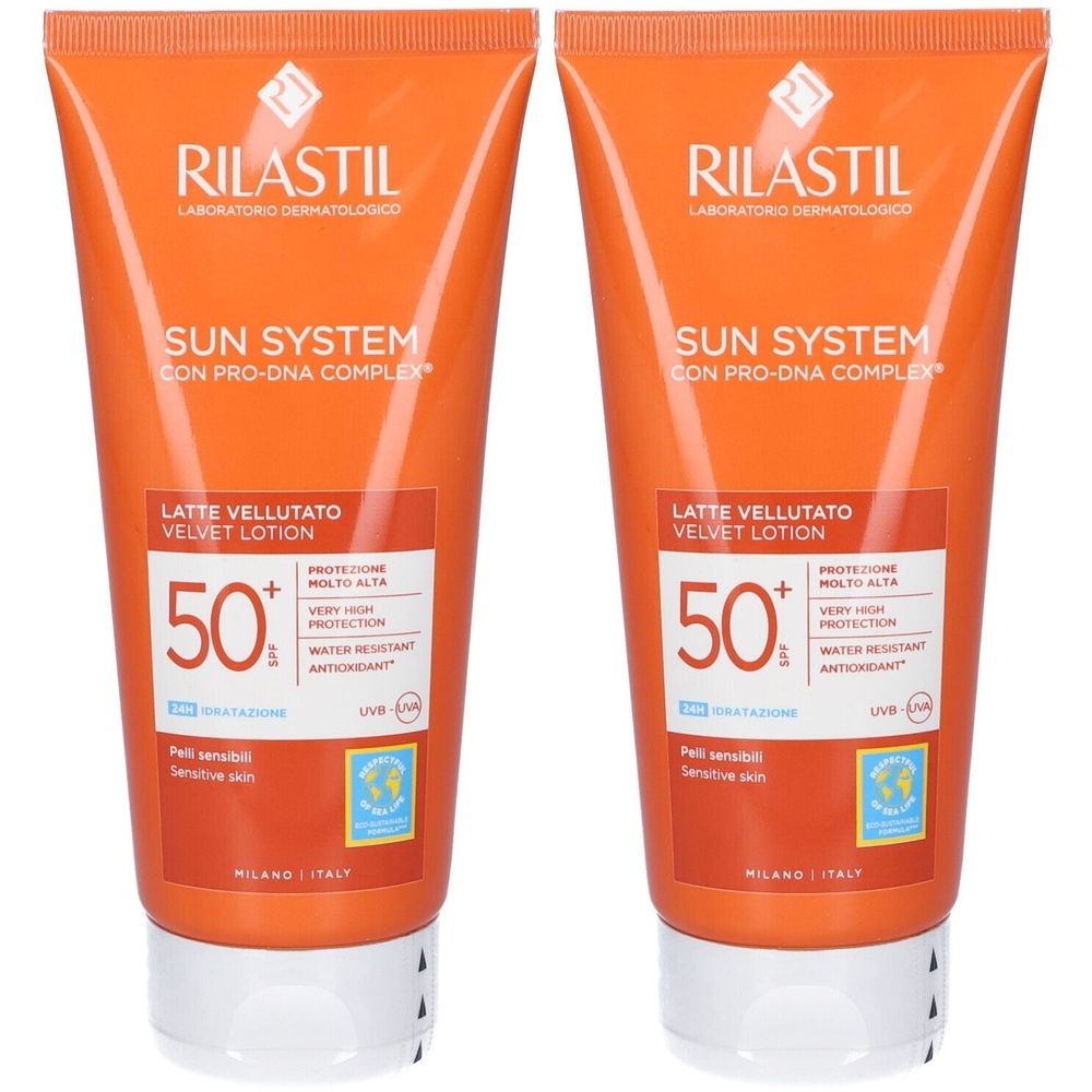 Rilastil Sun System Latte Vellutato Spf 50+ Set da 2