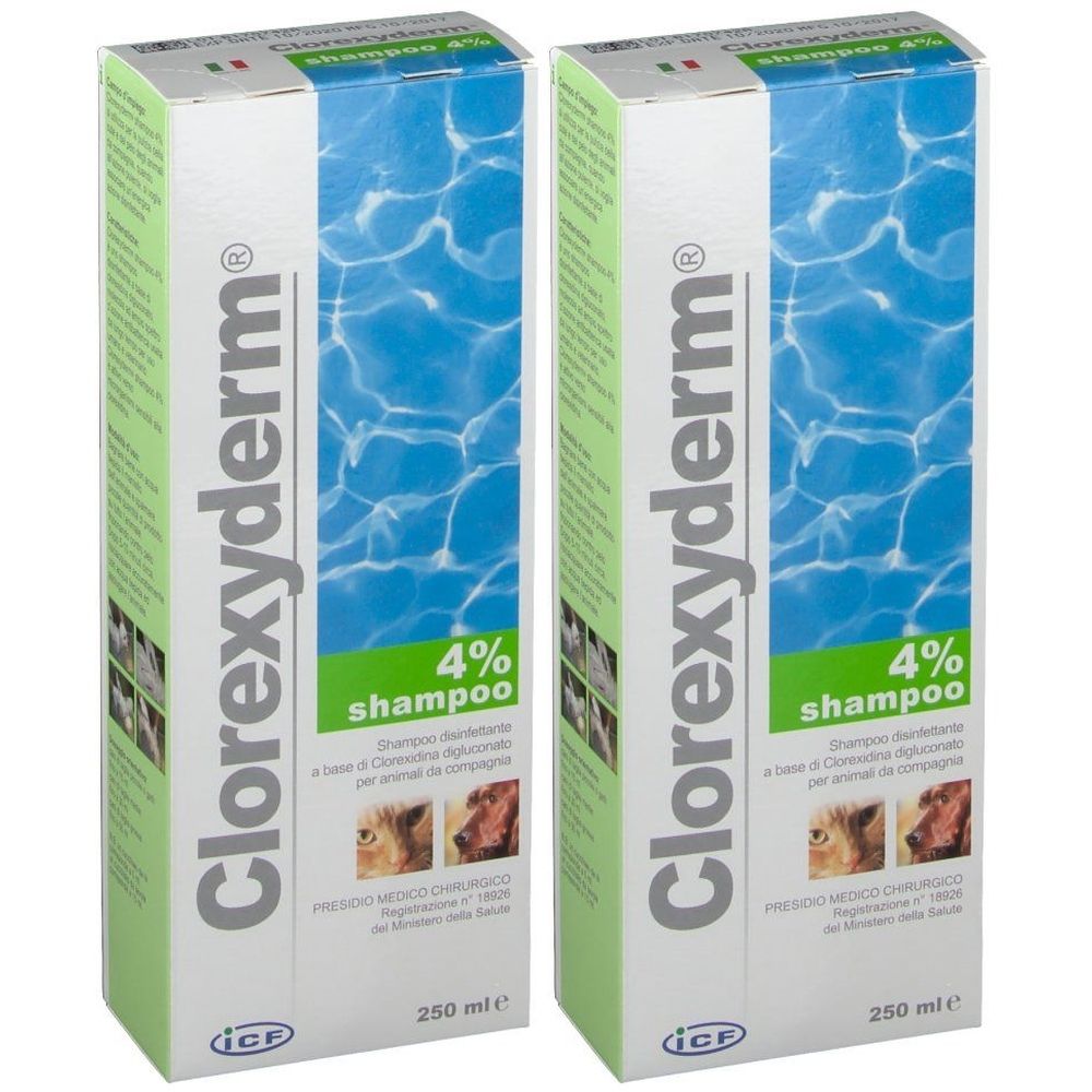 Clorexyderm® Shampoo 4% Set da 2
