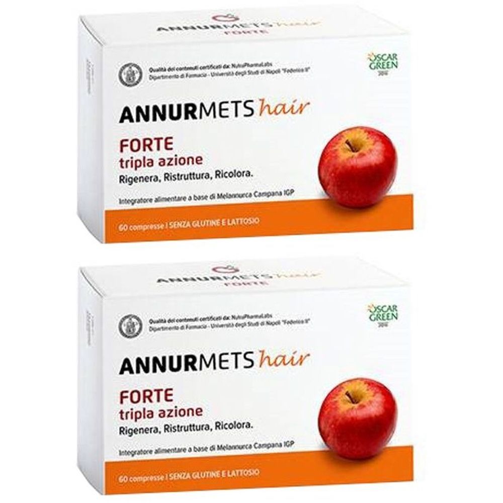 Annurmets Hair Forte Tripla Azione 60 Compresse Set da 2