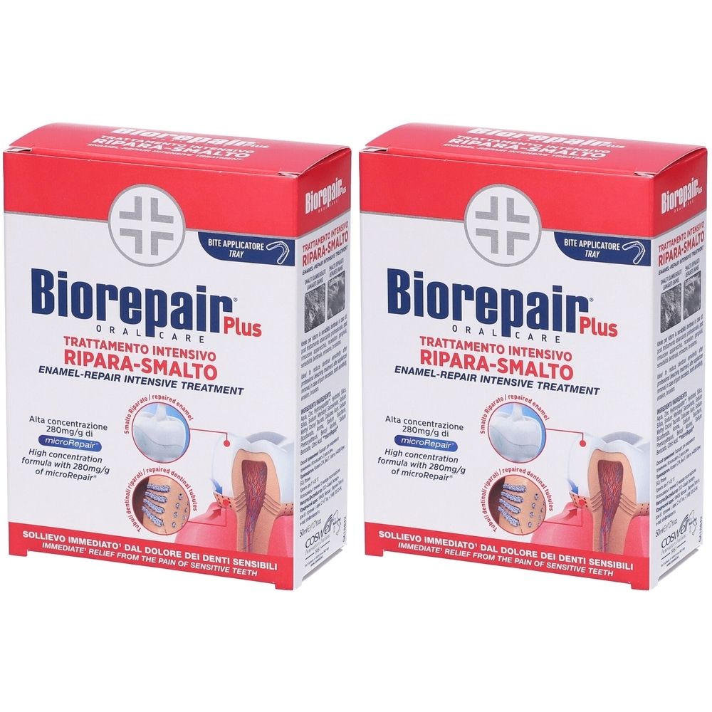 Biorepair Trattamento Intensivo Ripara Smalto Set da 2