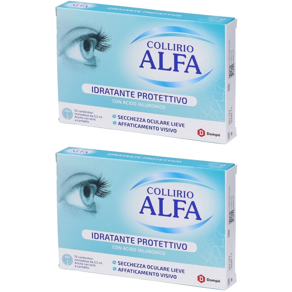 Collirio Alfa Idratante Protettivo Set da 2