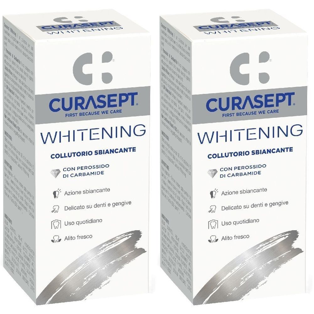 Curasept Whitening Collutorio Sbiancante Set da 2