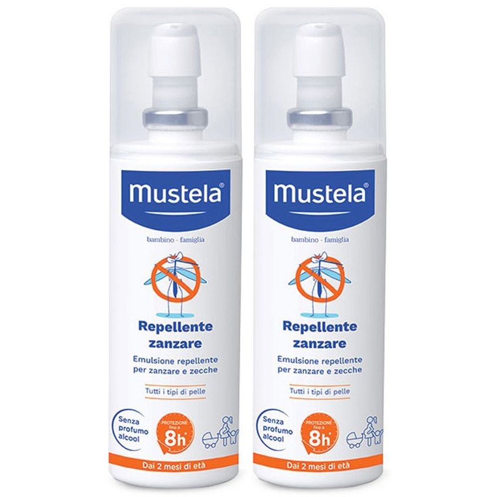 Mustela Repellente Zanzare Spray 100 Ml Set da 2
