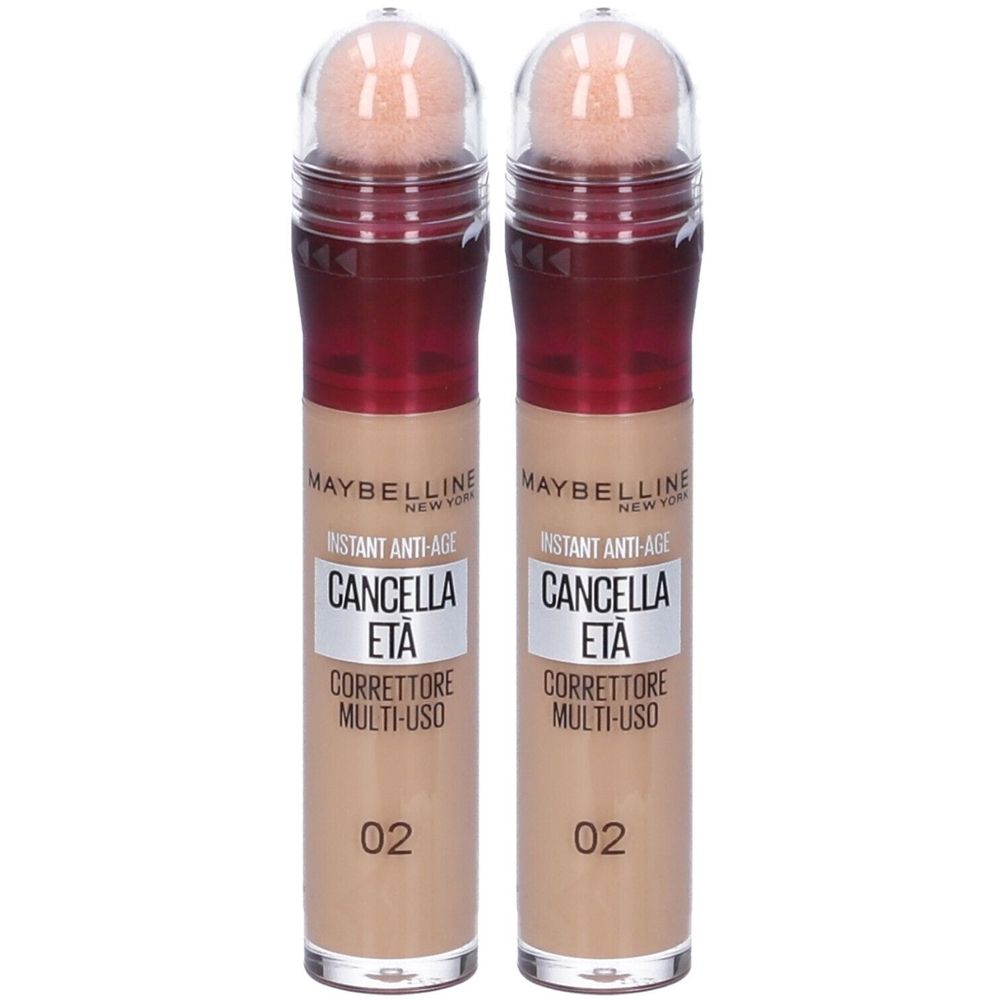 Maybelline New York Correttore Liquido Cancella Età 02 Nude Set da 2