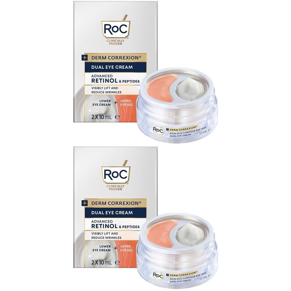 ROC DERM CORREXION® Crema Contorno Occhi Doppia Azione Set da 2
