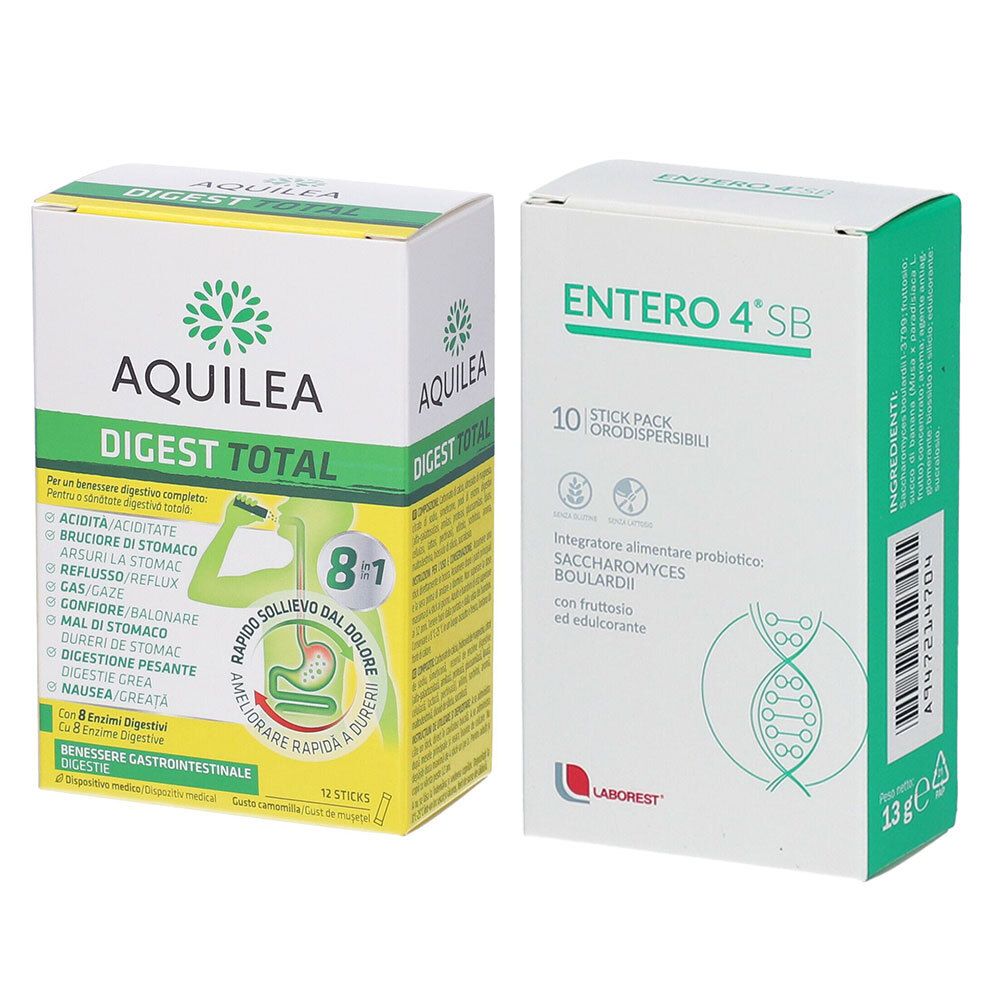 Set Aquilea Digest Total Stick Orali + Laborest Entero 4 SB