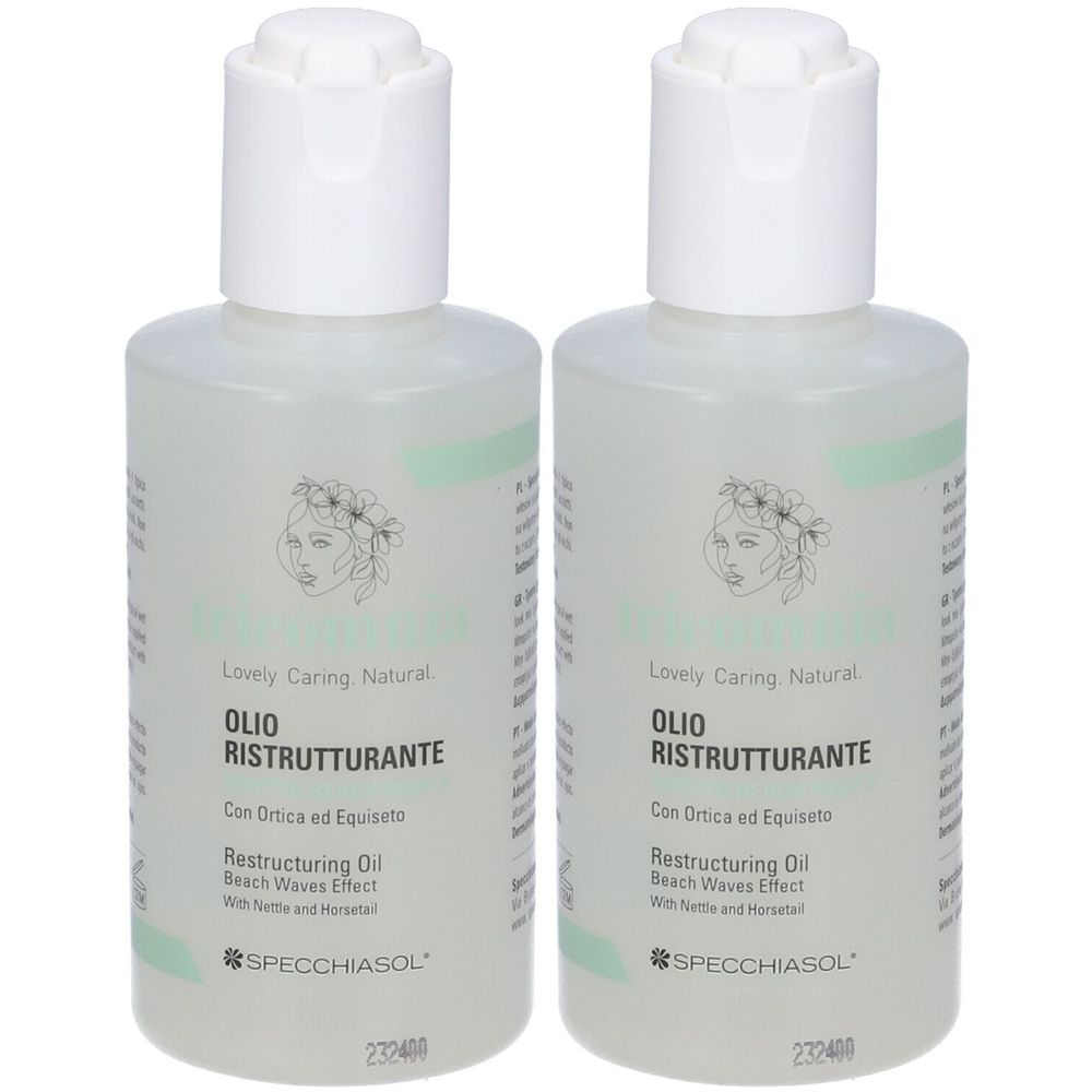 Tricomnia Olio Ristrutturante Effetto Beach Waves 50 Ml Set da 2